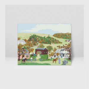 국내자체제작 고급 DIY명화그리기세트 (그랜마모지스 Saddle Bags)