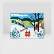 국내자체제작 고급 DIY명화그리기세트 (모드루이스 썰매타기)